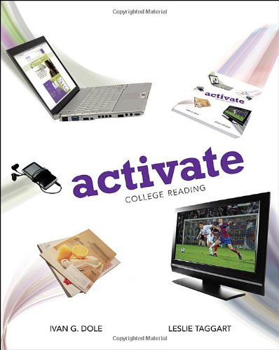 Activate College Reading  2012 9781413033151 Front Cover