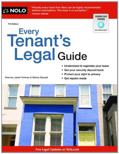 Every Tenant's Legal Guide  7th 2012 (Revised) 9781413317152 Front Cover