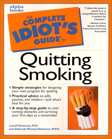 Complete Idiot's Guide to Quitting Smoking   2000 9780028639154 Front Cover