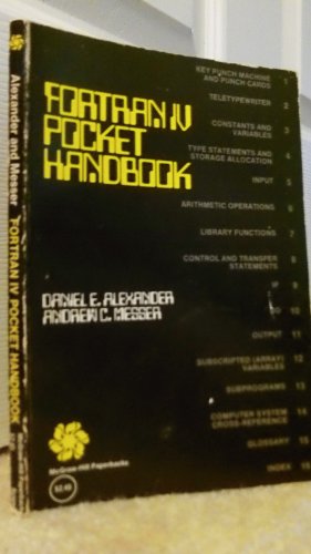 FORTRAN IV Pocket Handbook  1972 9780070010154 Front Cover