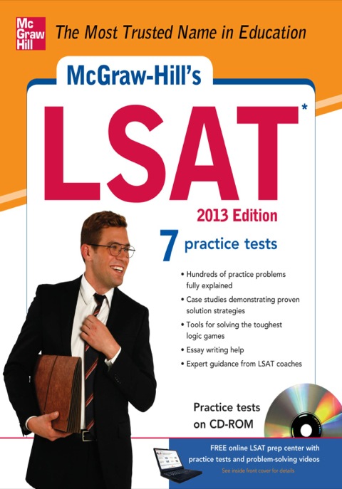 McGraw-Hill's LSAT with CD-ROM, 2013 Edition  7th 2013 9780071764155 Front Cover