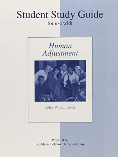 Study Guide for Use with Human Adjustment   2006 9780073124155 Front Cover