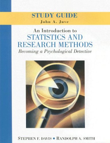 Introduction to Statistics and Research Methods Becoming a Psychological Detective  2005 9780131505155 Front Cover
