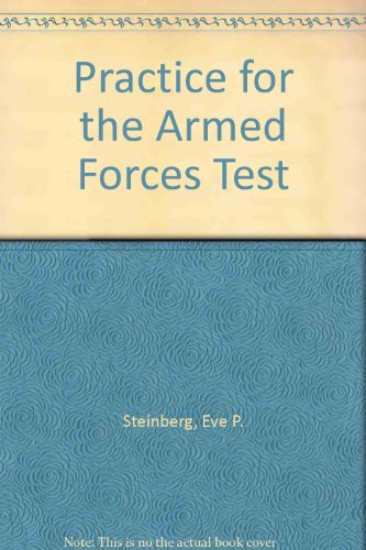 Practice for the Armed Forces Test : ASVAB 13th 1988 9780136894155 Front Cover