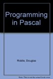 Programming in Pascal  N/A 9780023998157 Front Cover