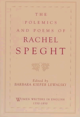 Polemics and Poems of Rachel Speght   1996 9780195086157 Front Cover