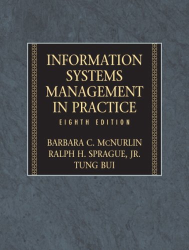 Information Systems Management  8th 2009 9780132437158 Front Cover