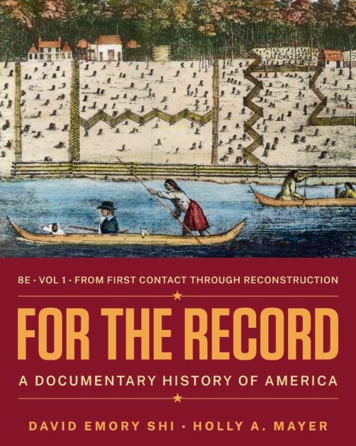 For the Record: A Documentary History of America  2022 9780393878158 Front Cover