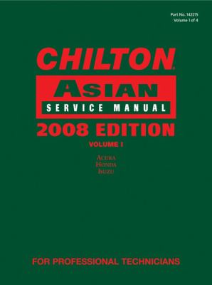 Chilton Asian Service Manual 2008   2009 9781428322158 Front Cover