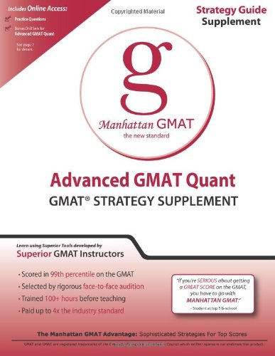 Advanced GMAT Quant  5th (Revised) 9781935707158 Front Cover