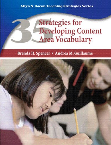 35 Strategies for Developing Content Area Vocabulary   2009 9780131750159 Front Cover