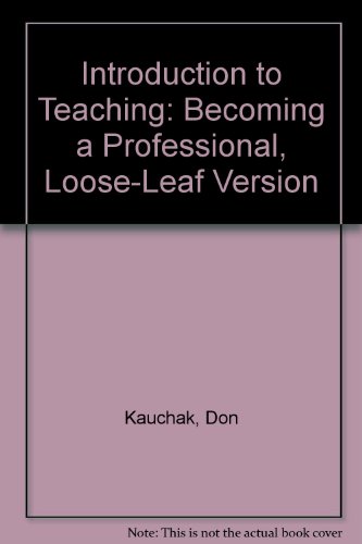 Introduction to Teaching Becoming a Professional 5th 2014 9780133389159 Front Cover