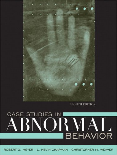 Case Studies in Abnormal Behavior  8th 2009 9780205594160 Front Cover