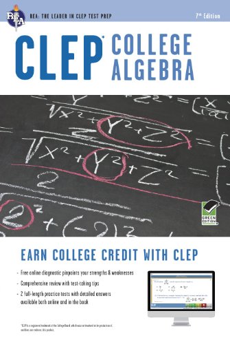 CLEP College Algebra  7th 2012 (Revised) 9780738610160 Front Cover