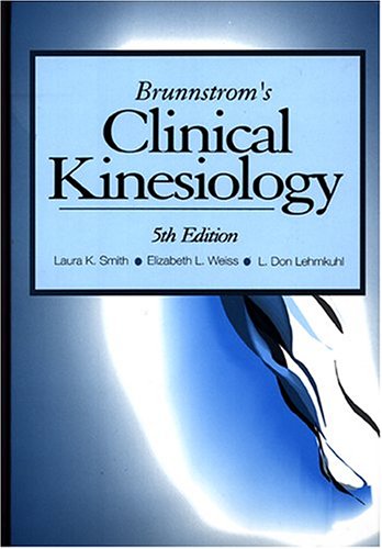 Brunnstrom's Clinical Kinesiology  5th 1996 (Revised) 9780803679160 Front Cover