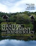 Concepts in Strategic Management and Business Policy Plus 2014 MyManagementLab with Pearson EText -- Access Card Package  14th 2015 9780133933161 Front Cover