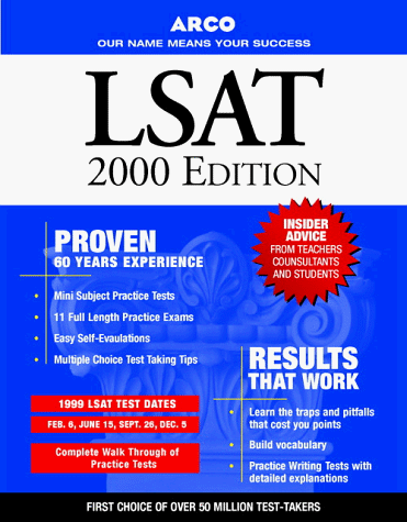 LSAT Law School Admission Test 2000 Edition N/A 9780028632162 Front Cover