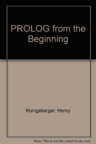 PROLOG from the Beginning  1990 9780077072162 Front Cover