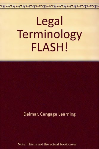 Legal Terminology Flash!   1996 9780827378162 Front Cover