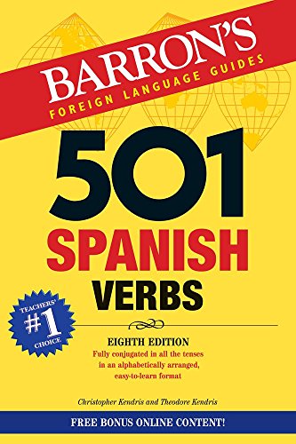 501 Spanish Verbs  7th 2017 (Revised) 9781438009162 Front Cover