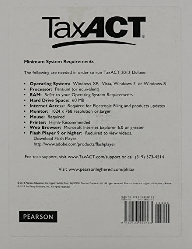 Taxact 2012: Final Version, Prentice Hall's Federal Taxation 2014 Comprehensive 27th 2013 9780133450163 Front Cover