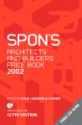 Spons Architects and Builders Price Guide 2002   2001 9780415262163 Front Cover