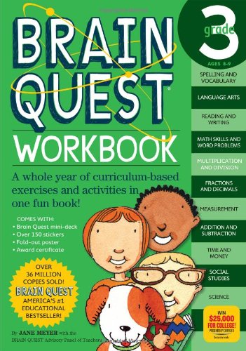 Brain Quest Workbook: 3rd Grade  N/A 9780761149163 Front Cover