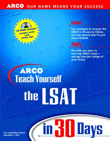 Arco Teach Yourself the LSAT in 30 Days with CD-ROM 6th 9780028625164 Front Cover