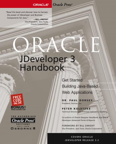 Oracle J Developer 3 Handbook   2001 9780072127164 Front Cover