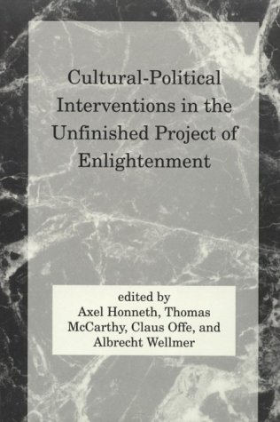Cultural-Political Interventions in the Unfinished Project of Enlightenment   1992 9780262581165 Front Cover