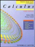 Calculus with Analytic Geometry 5th 1994 (Student Manual, Study Guide, etc.) 9780030981166 Front Cover