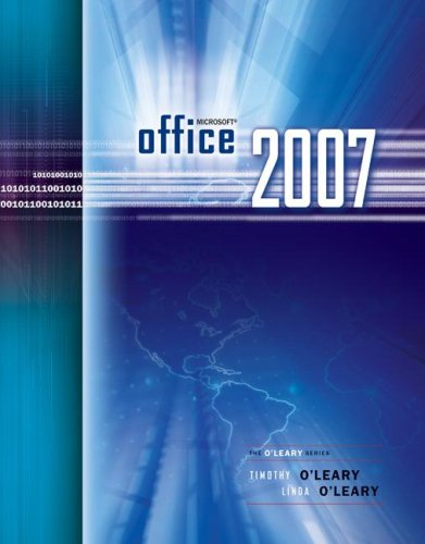 Microsoft Office 2007   2008 9780073519166 Front Cover