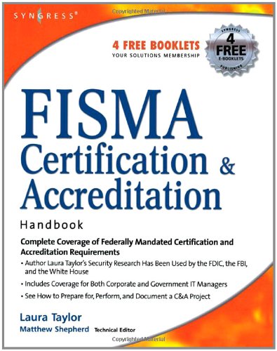 FISMA Certification and Accreditation Handbook   2006 9781597491167 Front Cover