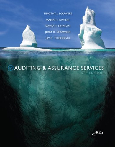 Auditing and Assurance Services  5th 2013 9780077520168 Front Cover