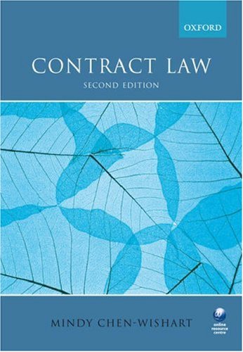 Contract Law  2nd 2007 (Revised) 9780199207169 Front Cover