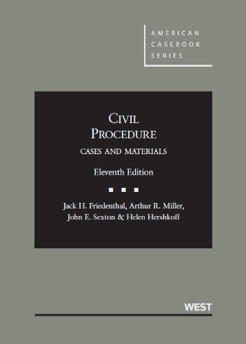 Civil Procedure: Cases and Materials  2013 9780314280169 Front Cover