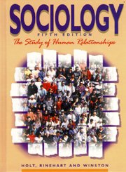Sociology : The Study of Human Relationships 5th (Teachers Edition, Instructors Manual, etc.) 9780030982170 Front Cover