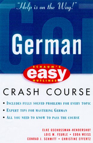 Schaum's Easy Outline of German   2000 9780070527171 Front Cover