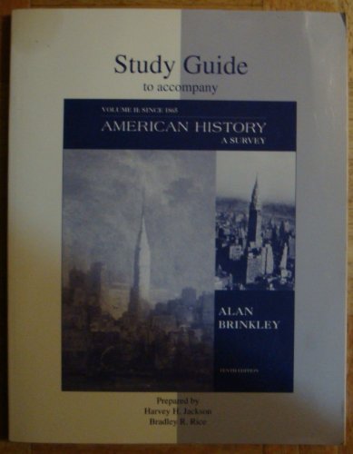 American History A Survey 10th 1999 (Student Manual, Study Guide, etc.) 9780072354171 Front Cover