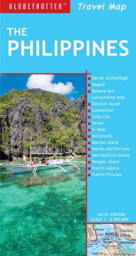 Globetrotter Phillipines Travel Map:  2012 9781780092171 Front Cover