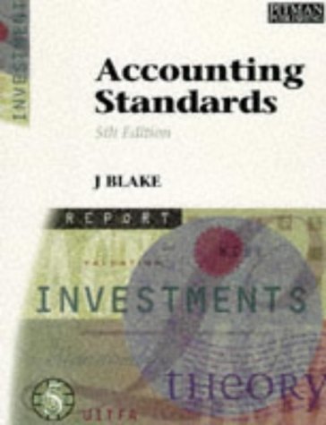 Accounting Standards  5th 1995 9780273614173 Front Cover