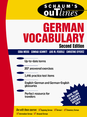 Schaum's Outline of German Vocabulary  2nd 1999 9780070711174 Front Cover