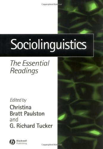 Sociolinguistics The Essential Readings  2003 9780631227175 Front Cover