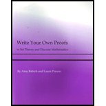 Write Your Own Proofs in Set Theory and Discrete Mathematics   2005 9780964717176 Front Cover