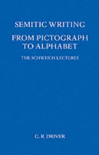 Semitic Writing From Pictograph to Alphabet 3rd 1976 9780197259177 Front Cover