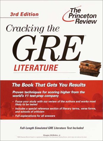 Cracking the GRE Literature  3rd 2000 9780375756177 Front Cover