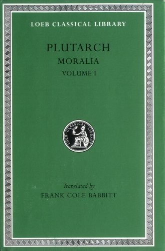 Plutarch: Moralia   1927 9780674992177 Front Cover