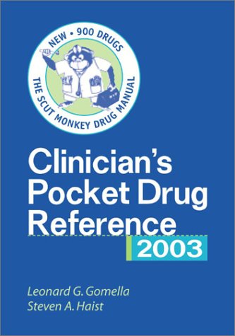 Clinician's Pocket Drug Reference 2003  2nd 2003 9780071406178 Front Cover