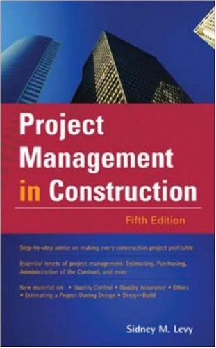 Project Management in Construction  5th 2007 (Revised) 9780071464178 Front Cover
