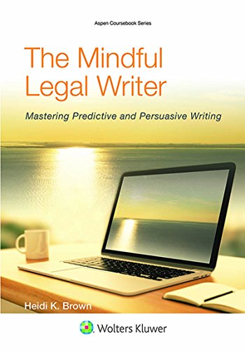 The Mindful Legal Writer   2016 9781454836179 Front Cover